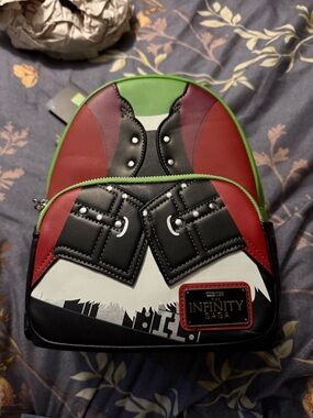 NFINITY Marvel-Inspired Mini Backpack - Red, Black & Green